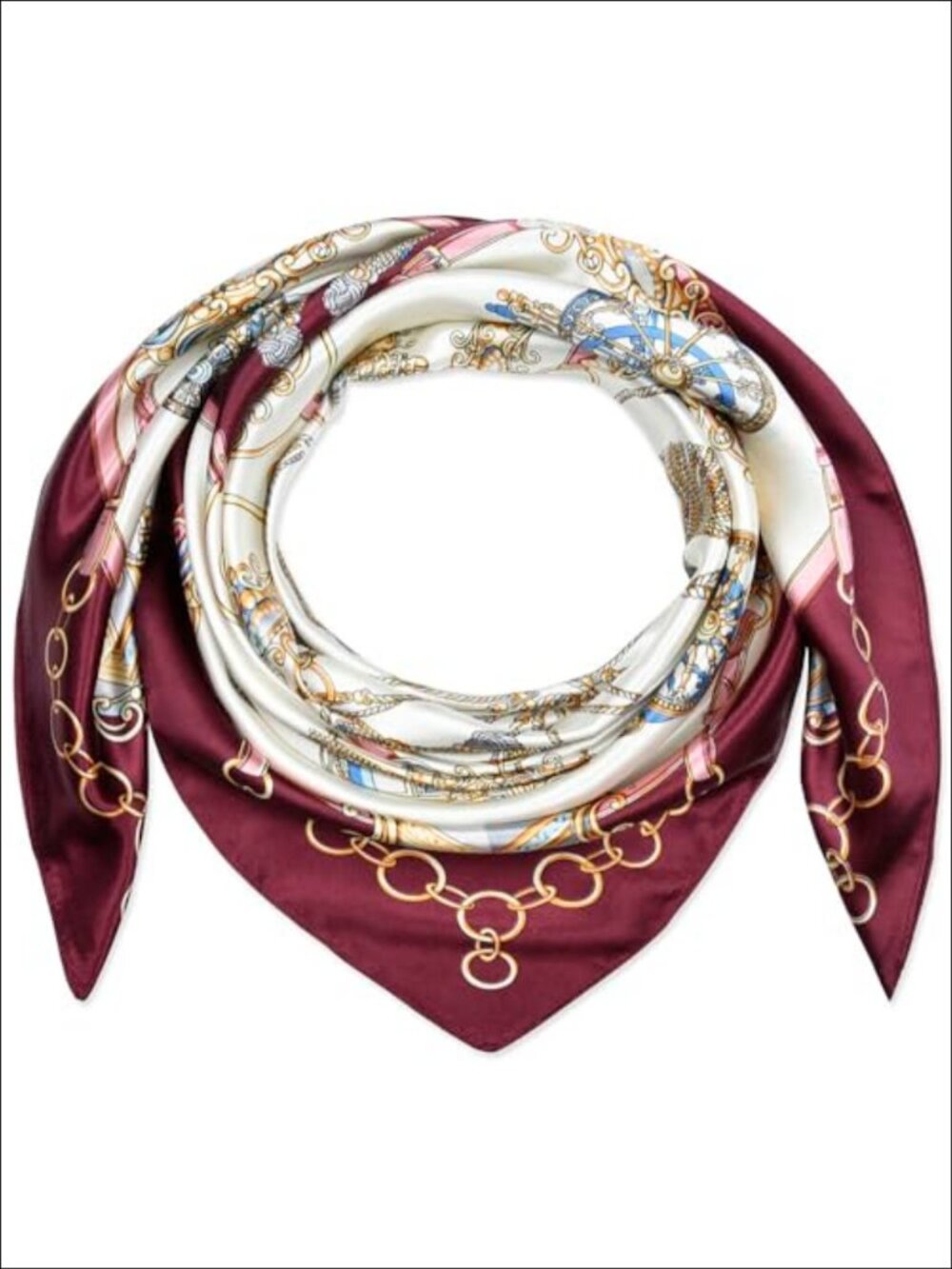 Satin Square Scarf Silk-Feel Hair Wrap Headscarf Bandana Neck Wrap